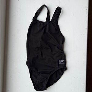 Speedo Endurance Black One-Piece Performance Swimsuit Size 28